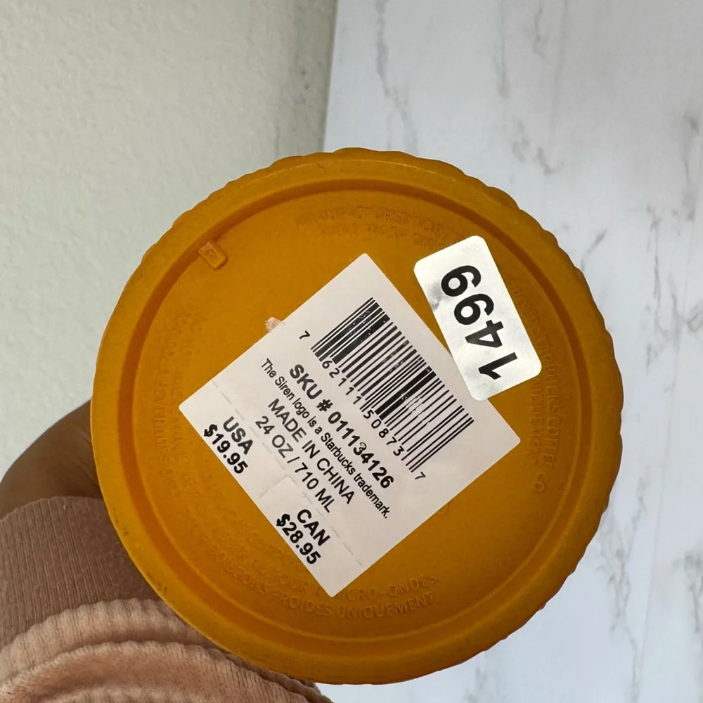 Starbucks orange diamond